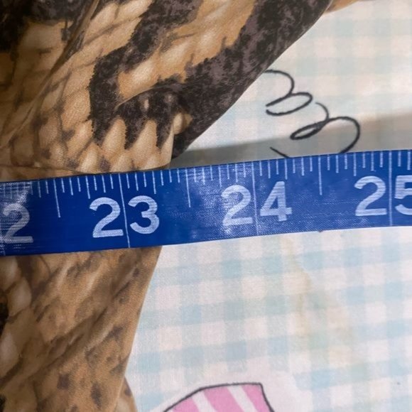 Reyna Angora tan snake print dress long sleeve size XL - Picture 10 of 11